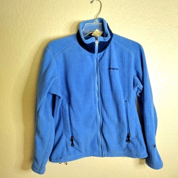 Patagonia R3 Regulator Vintage 00's Blue Fleece Full Zip Up Jacket Sz S - Picture 1 of 9